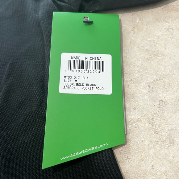 Skechers Medium Go Golf Polo Black NWT - Picture 3 of 8